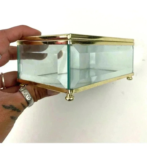 VTG Bird Birdhouse Stained Glass Trinket Box Joan Baker Designs 1994 - Picture 4 of 16